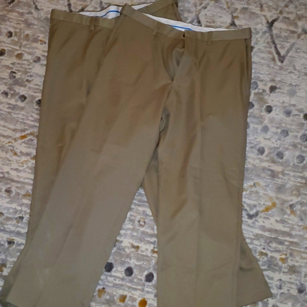 2 pair Haggar Men's Khakis